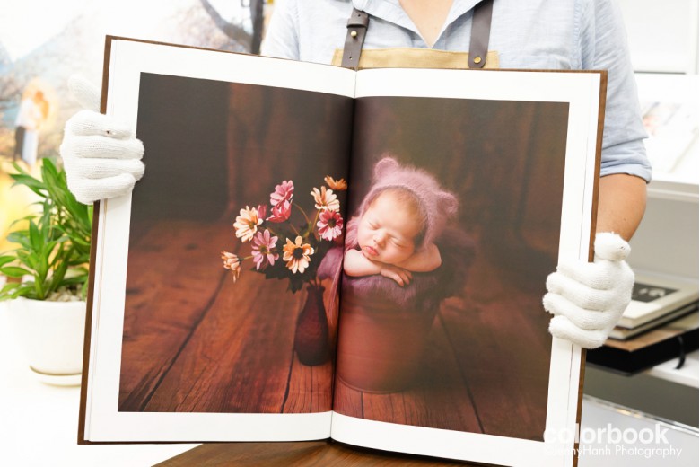 Album em bé in trên PHOTOBOOK TẠP CHÍ GIẤY MỸ THUẬT